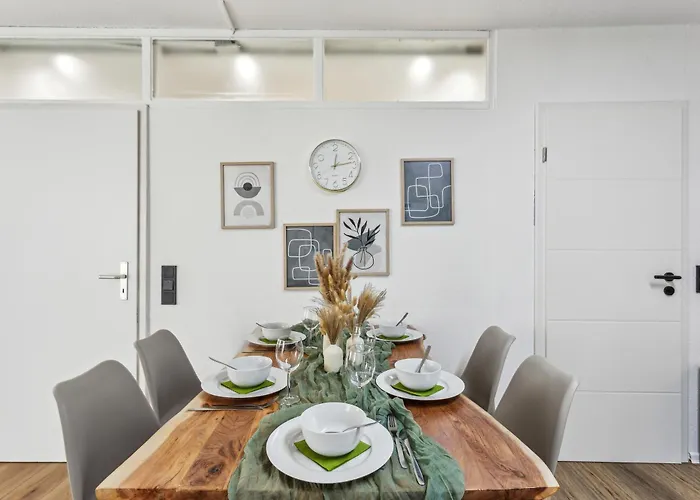 Boho-nest Komfort Und Stil Mit Terrasse, Parkplatz Und Wifi Lägenhet *