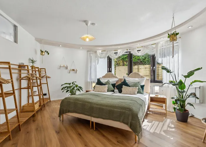 Boho-nest Komfort Und Stil Mit Terrasse, Parkplatz Und Wifi Lägenhet *